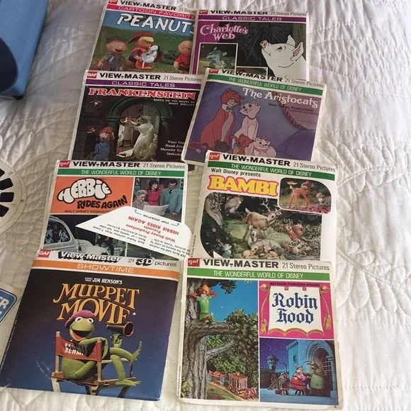 VIEW MASTER bundle projector slides etc